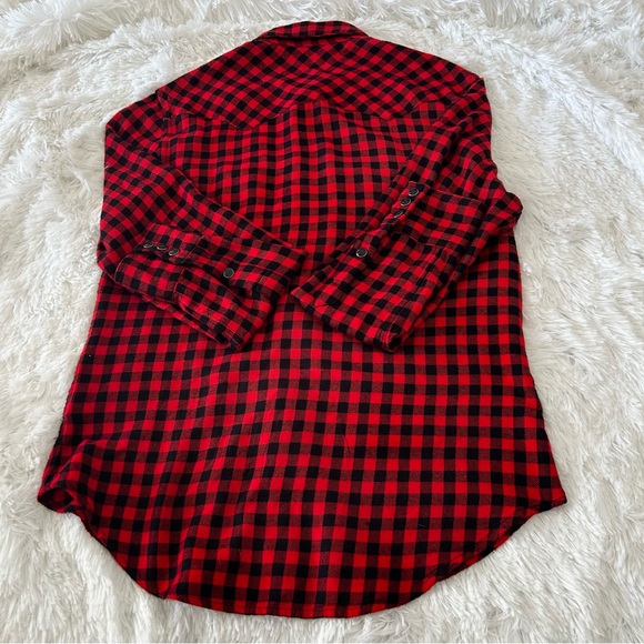 Polo Ralph Lauren Red and Black Plaid  Shirt - Picture 4 of 4